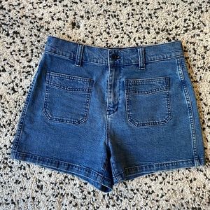 Madewell high waisted denim shorts